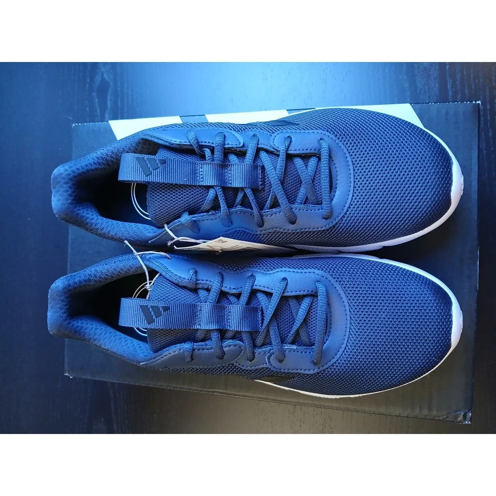 Adidas Cloudfoam Flex Laces Mens Running Shoes Shadow Navy HQ4853 Size 8.5